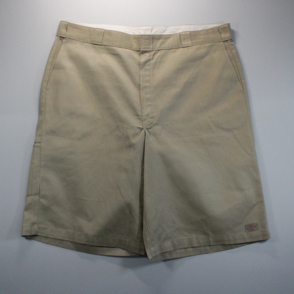 Dickies Mens Size 44 Super Baggy Heavy Duty Workwear Chino Shorts Khaki Tan
